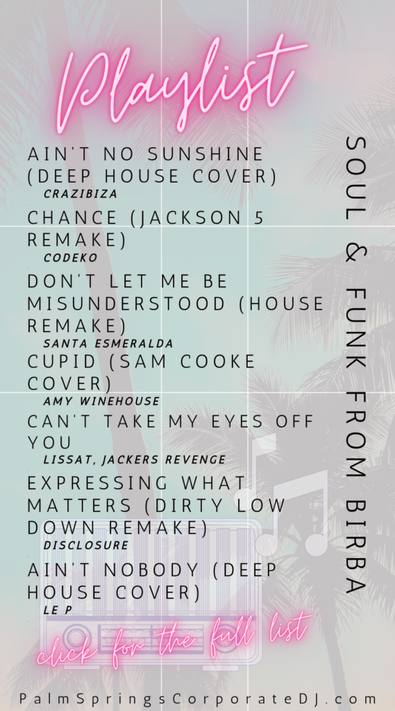 Soul Funk Playlist from Birba - PalmSpringsCorporateDJ_com